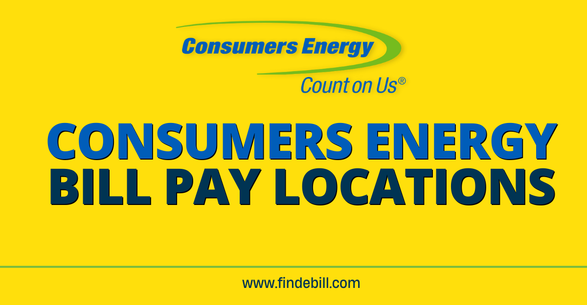 Consumers Energy Bill Pay Locations Findebill