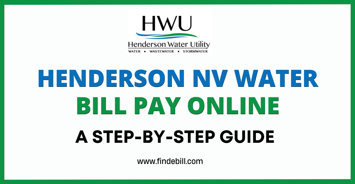 Henderson NV Water Bill