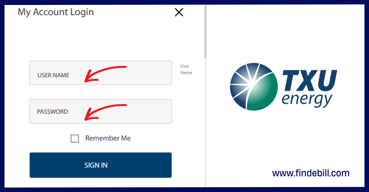 txu energy login