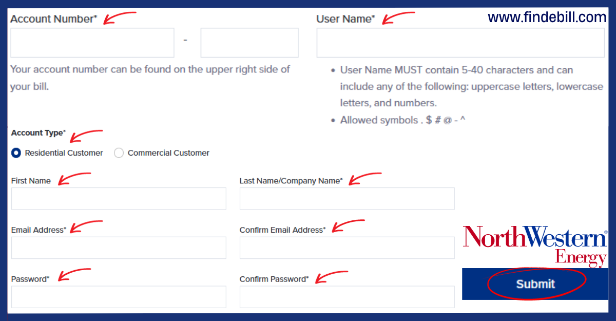 northwestern energy account login