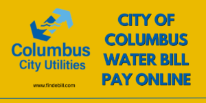 City of Columbus Water Bill