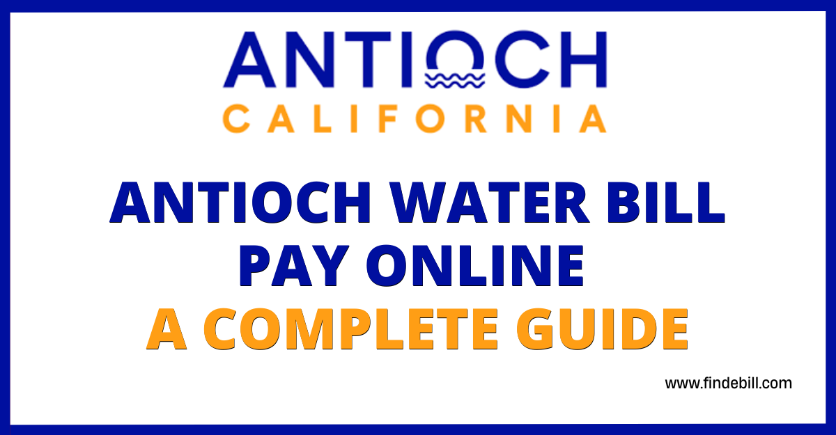 Antioch Water Bill Pay Online