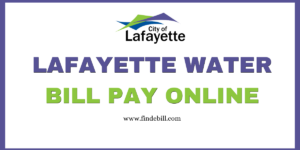 Lafayette Water Bill Pay Online