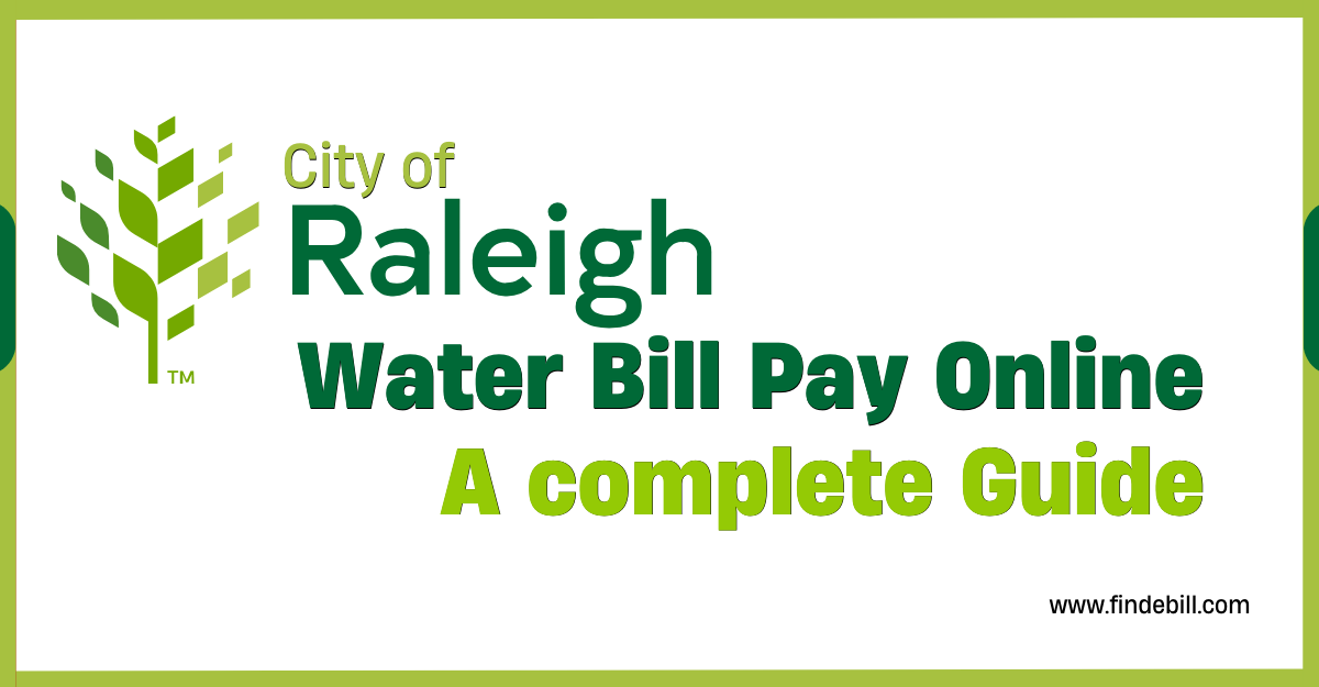 City of Raleigh Water Bill Pay Online