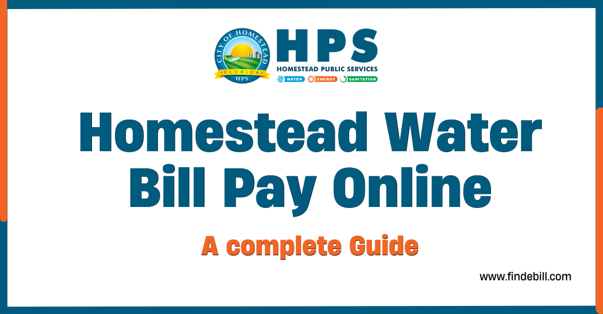 Homestead Water Bill Pay Online