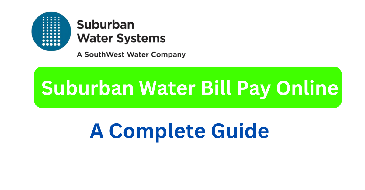 Suburban Water Bill Pay Online