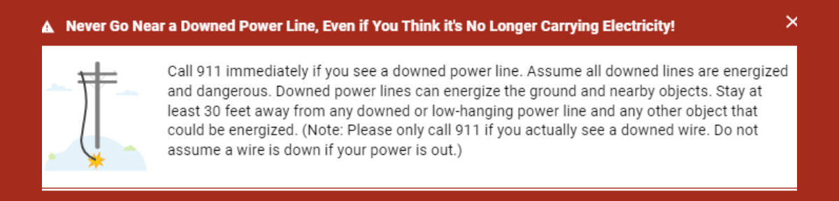 firstenergy power outage alert