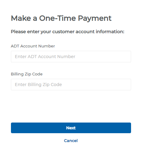 ADT One-Time Pay