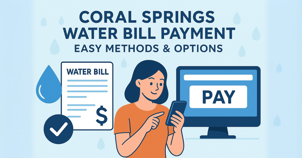 Coral Springs Water Bill Payment Methods